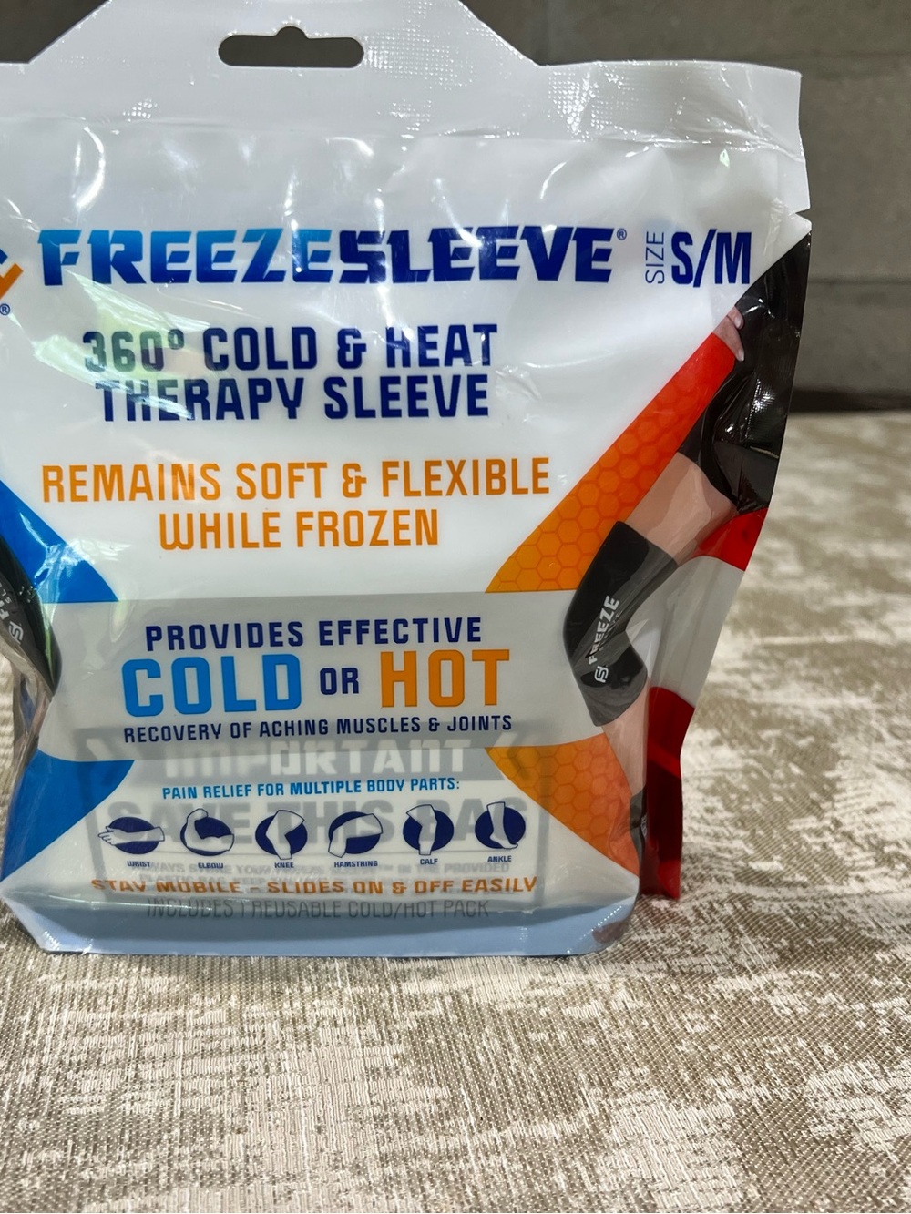 360° Cold & Heat Therapy Sleeve S/M - Black/Gray